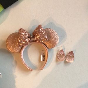 Disney ears and earrings